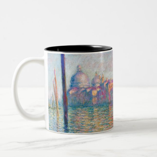 Monet Le Grand Canal Impressionist People Berömd Två-Tonad Mugg (Vänster)
