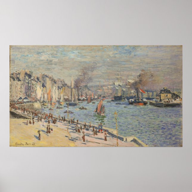 Monet - Le Havres hamn Poster (Framsidan)