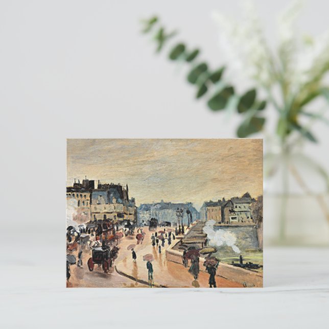 Monet - Le Pont Neuf, Impressionistisk målning Vykort (Stående Fram)