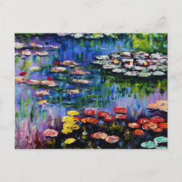 Monet Lila Vatten Lilies vykort