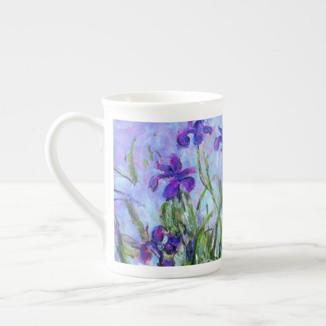 Monet Lilac Irises Benporslin Mugg (Vänster)