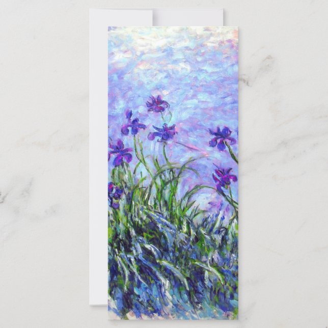Monet Lilac Irises Card (Framsida)