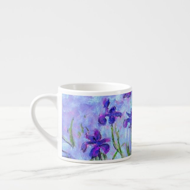 Monet Lilac Irises Espressomugg (Vänster)