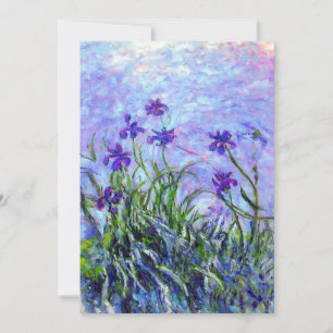 Monet Lilac Irises Inbjudningar