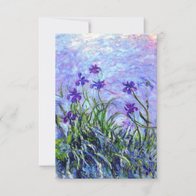 Monet Lilac Irises Inbjudningar (Framsida)