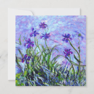 Monet Lilac Irises Inbjudningar