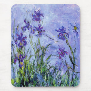 Monet Lilac Irises Mouse Pad Musmatta