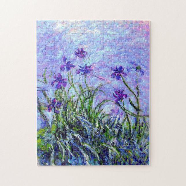 Monet Lilac Irises Pussel (Vertikal)