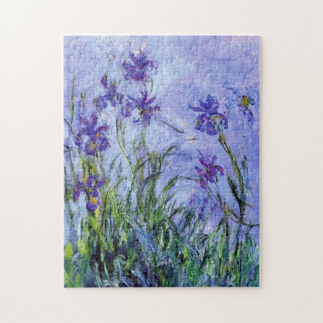 Monet Lilac Irises Puzzle Pussel (Vertikal)