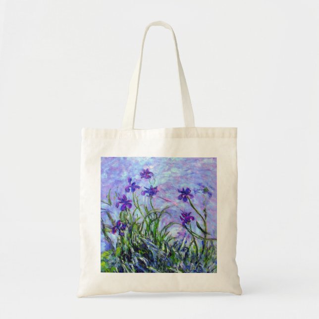 Monet Lilac Irises Tygkasse (Framsidan)