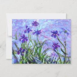 Monet Lilac Irises Vykort