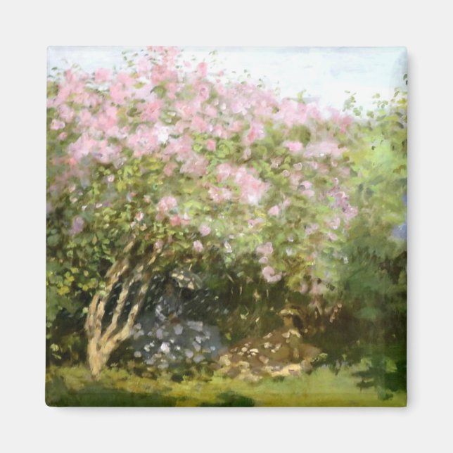 Monet - Lilacs i Sol Magnet (Framsidan)