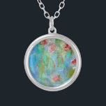 ** Monet Lily Pond Blommigt AR40 Vintage Silverpläterat Halsband<br><div class="desc">JEWELRY MED AVSIKT (r) - Stöder kraftfullt era avsikter. RUND necklace Silver Plate Flowers Blommigt Design Energetiskt Enhangetical Enhanced Flowers Blommigt Lotus Vatten Lily - Classic Art - Grunge Monet Vatten Lilies Blommigt Classic Berömd Painting Artistic Unistic Kreativ Modern och Romantic Decoupage Monet Lily Pond Blommigt Vintage Abstrakt med faux...</div>