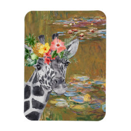 Monet Lily Pond och Giraffe Magnet