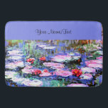 Monet - Los Nenufares-mall Badrumsmatta<br><div class="desc">Claude Monets berömd vatten lily-målning,  Los Nenufares Template,  redo att anpassa sig. Lägg bara till din egen text.</div>