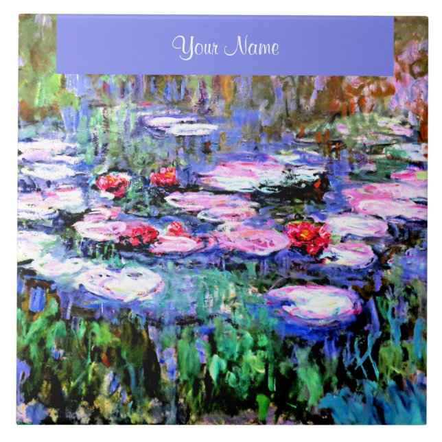 Monet - Los Nenufares-mall Kakelplatta (Framsidan)