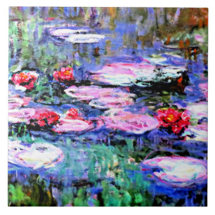 Monet - Los Nenufares (vattendrag) Kakelplatta