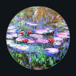 Monet - Los Nenufares (vattendrag) Magnet<br><div class="desc">Los Nenufares,  berömd bra konsmålning av Fransk Impressionist artist Claude Monet</div>