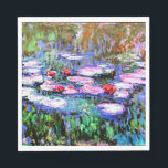 Monet - Los Nenufares (vattendrag) Pappersservett<br><div class="desc">Los Nenufares,  berömd bra konsmålning av Fransk Impressionist artist Claude Monet</div>
