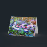 Monet - Los Nenufares (vattenlilies) Kort<br><div class="desc">Los Nenufares,  berömd bra konsmålning av Fransk Impressionist artist Claude Monet</div>