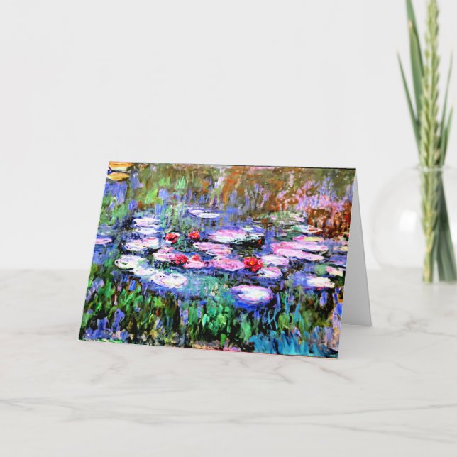 Monet - Los Nenufares (vattenlilies) Kort (Framsida)