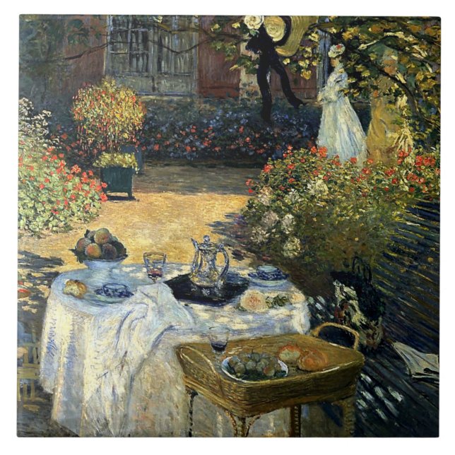Monet - Luncheon Kakelplatta (Framsidan)