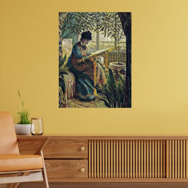 Monet - Madame Monet Embroidering Poster (Vardagsrum 2)