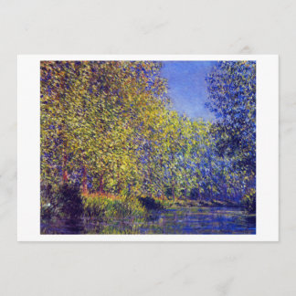 Monet-målarbend i floden Epte nära Giverny Meddelande