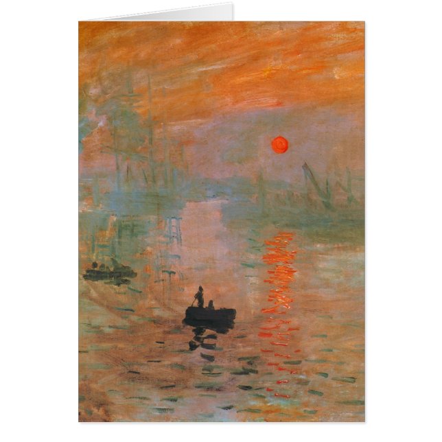 Monet målning hälsningskort (Framsidan)