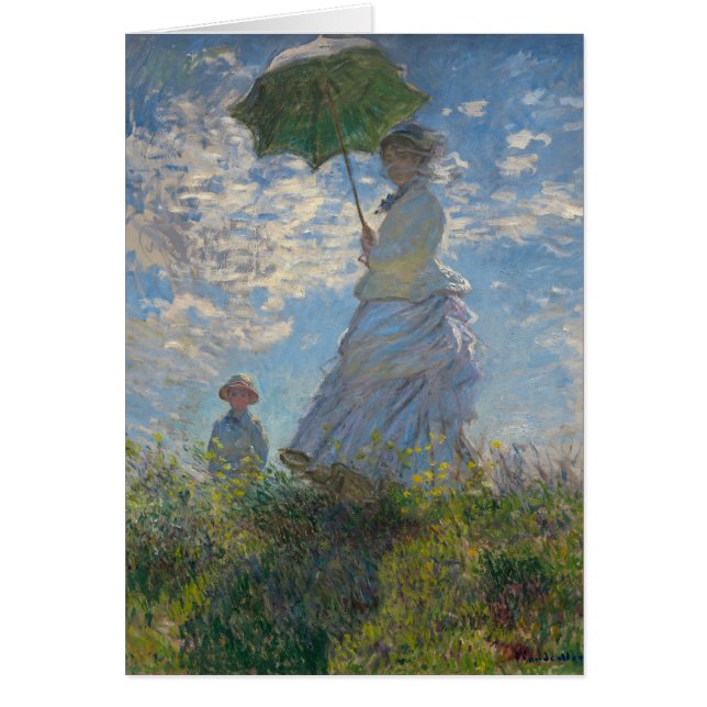 Monet-målning Hälsningskort (Framsidan)