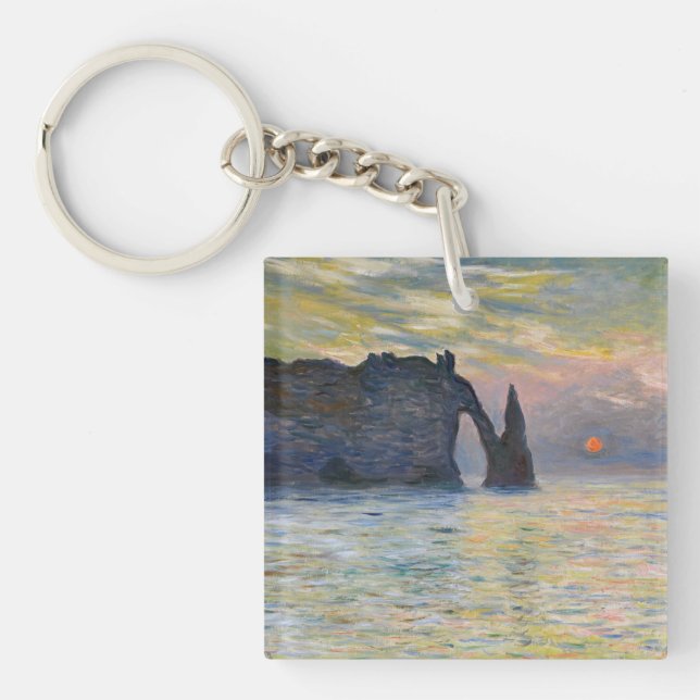 Monet - Manneport, Cliff at Etretat, Sunset (Framsidan)