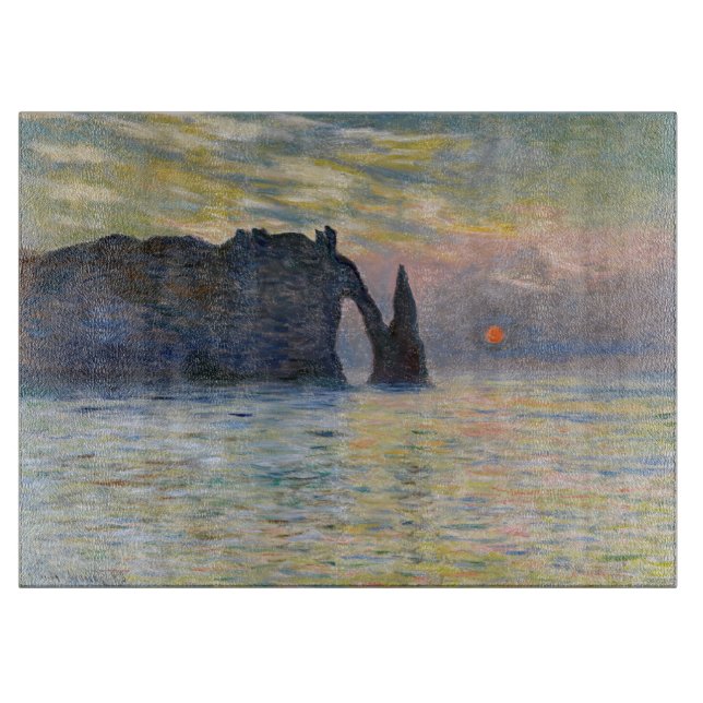 Monet - Manneport, Cliff at Etretat, Sunset (Framsidan)