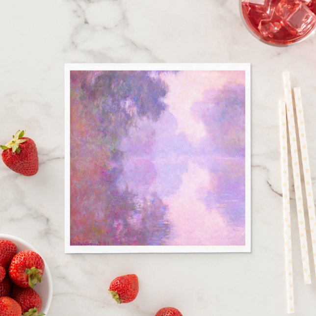 Monet - Misty Morgon på Seine Pappersservett (Insitu)