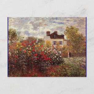 Monet - Monets trädgård i Argenteuil Sol Vykort