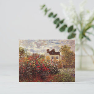 Monet - Monets trädgård i Argenteuil Sol Vykort