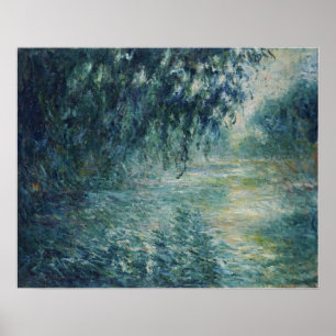 Monet - morgon på snö poster