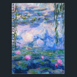 Monet näckrosanteckningsbok anteckningsbok<br><div class="desc">Monet näckrosanteckningsbok. Oljemålning på kanfas från 1916. Monet målade hans berömda näckrosdamm obsessively under avgångsklasserna av hans karriär som drar inspiration från det ljust av solen och dess växling, verkställa på vatten och de vatten- blommorna och lövverket. Denna målning presenterar en vibrerande använda av pinks, deppighet och lila och gör...</div>