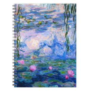 Monet näckrosanteckningsbok anteckningsbok