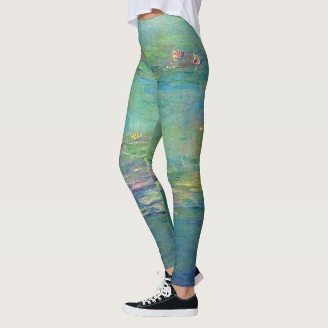 Monet näckrosdamasker leggings (Vänster)