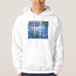 Monet näckrosHoodie Sweatshirt Med Luva<br><div class="desc">Monet näckroshoodie. Oljemålning på kanfas från 1916. Monet målade hans berömda näckrosdamm obsessively under avgångsklasserna av hans karriär som drar inspiration från det ljust av solen och dess växling, verkställa på vatten och de vatten- blommorna och lövverket. Denna målning presenterar en vibrerande använda av pinks, deppighet och lila och gör...</div>