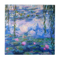 Monet näckrosor belägger med tegel