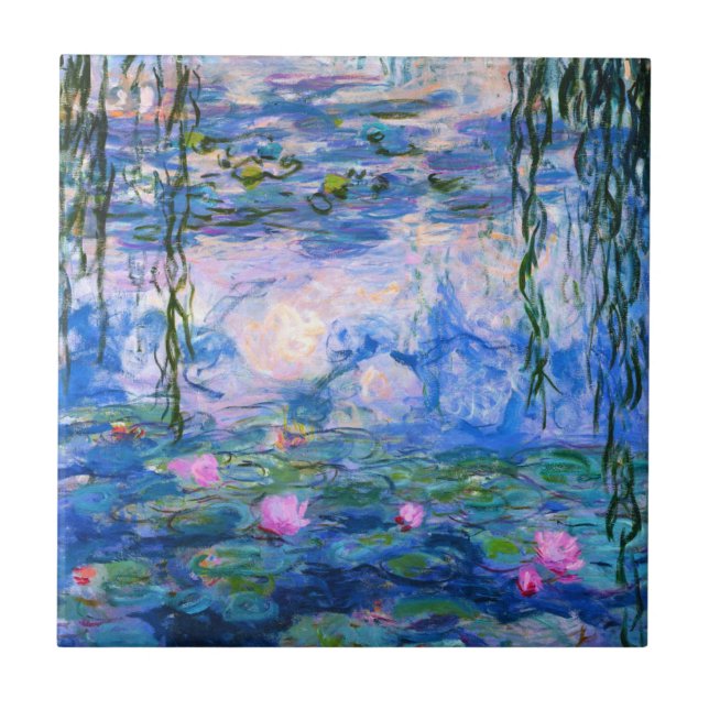Monet näckrosor belägger med tegel kakelplatta (Framsidan)