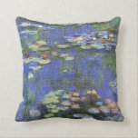 Monet näckrosor kudder kudde<br><div class="desc">MONET-NÄCKROSOR detta är en specificera från Claude Monet vatten som målar lilly,  "Le Bassin hjälpNympheas" som målas i 1919 i hans trädgård på Giverny,  frankriken.</div>