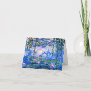 Monet näckrosor noterar kortet kort