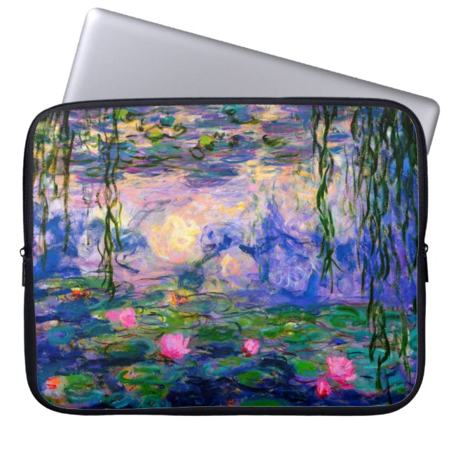 Monet näckrosor v3 laptop sleeve (Framsidan)