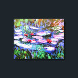 Monet - Näckrosor (waterlilies), Canvastryck<br><div class="desc">Näckrosor,  berömd fin konst målning av franska impressionistiska konstnären Claude Monet</div>