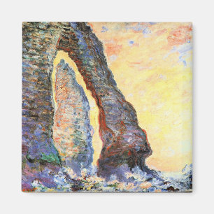 Monet - Nål i Sten genom Porte d'Aval Magnet