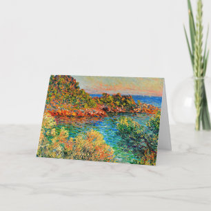 Monet, nära Monte Carlo, berömd-målning, Kort