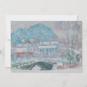 Monet - Norge, byn Sandviken i Snö Inbjudningar