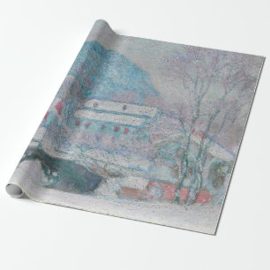 Monet - Norge, byn Sandviken i Snö Presentpapper